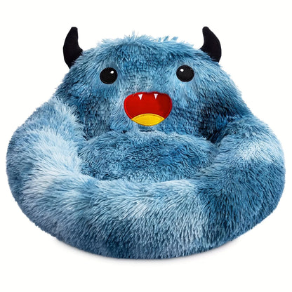 Festive warm bed mat for cats and small dogs with soft cushion