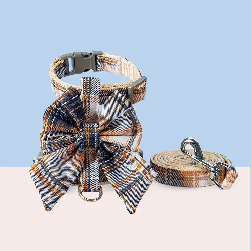 Adorable cat and dog harness vest with adjustable breast strap and matching leash for small pets.