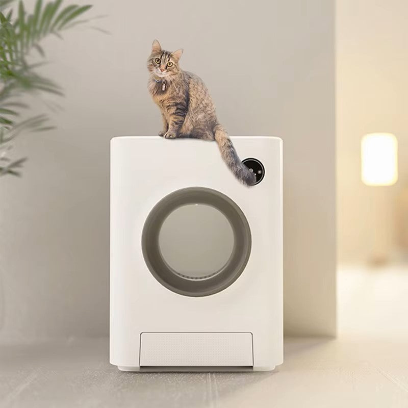 Smart automatic cat litter box with APP control and deodorizing system