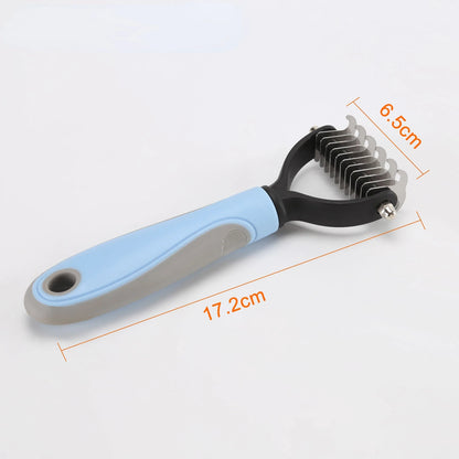 Pet Fur Knot Cutter Brush for dogs and cats – Dual-sided design for shedding and tangle-free grooming