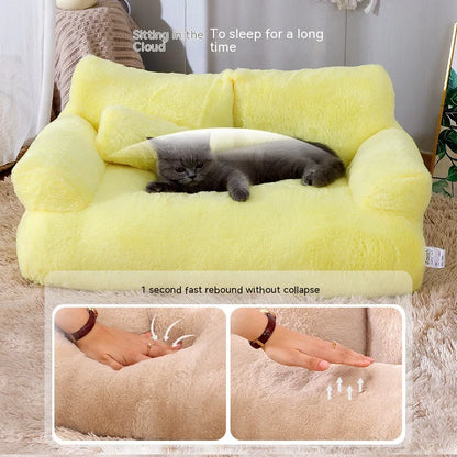 Four Seasons General Purpose Cat Sofa cozy and washable pet bed for cats
