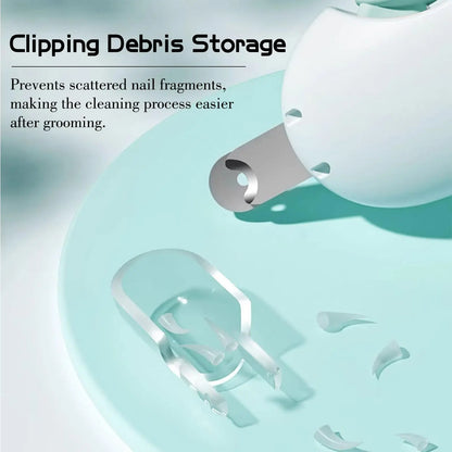 Stainless steel pet nail clippers with safety lock and ergonomic handle