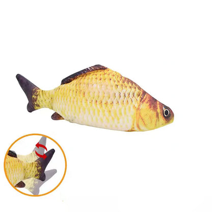 Interactive electric flopping fish cat toy with rechargeable battery