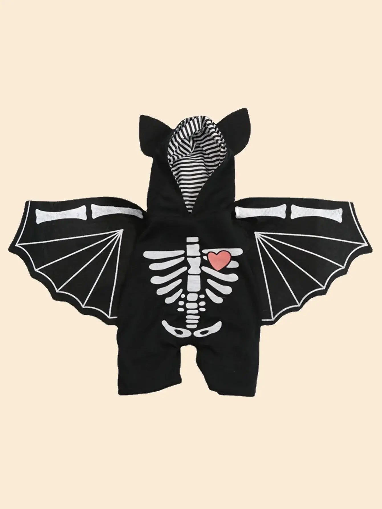 Dog wearing Halloween bat wings costume for small, medium, and large dogs