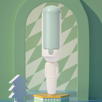 Reusable pet hair removal brush roller for furniture and clothes