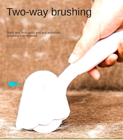 Reusable pet hair removal brush for clothes, sofas, and furniture