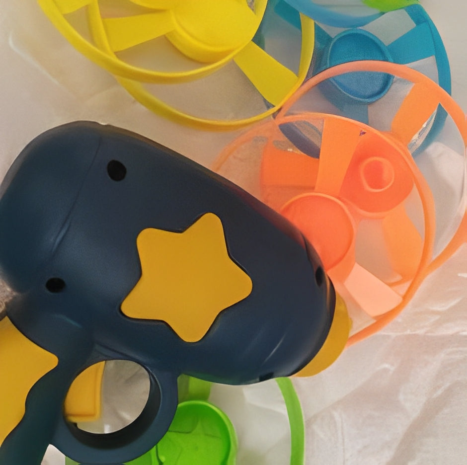 Flying disc launched by interactive cat toy - Customer review photo