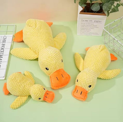 Soft calming duck plush toy for dogs and cats with wool fabric – anti-anxiety cuddle toy