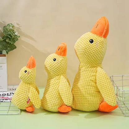 Soft calming duck plush toy for dogs and cats with wool fabric – anti-anxiety cuddle toy
