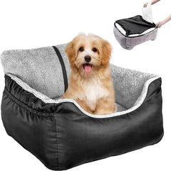 Pet Car Seat for Dogs – Travel Booster Seat & Cozy Bed in One