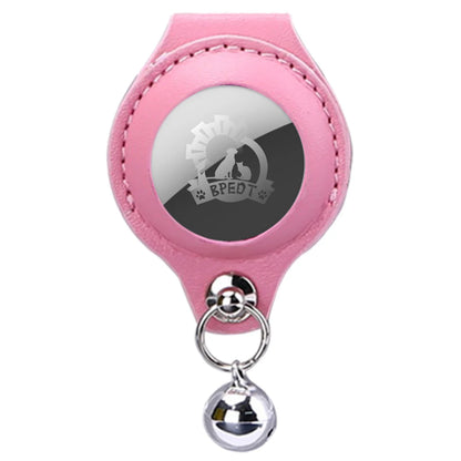 Protective leather Airtag holder for pet collar anti-lost tracking