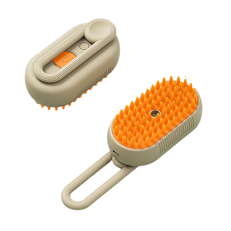 The CloudCoat™ Gentle Pet Steam Brush