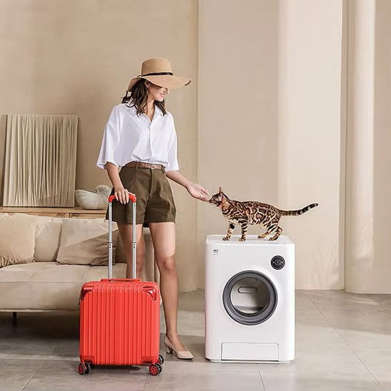 Smart automatic cat litter box with APP control and deodorizing system