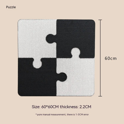 Vertical wall-mounted cat scratching board with large durable surface