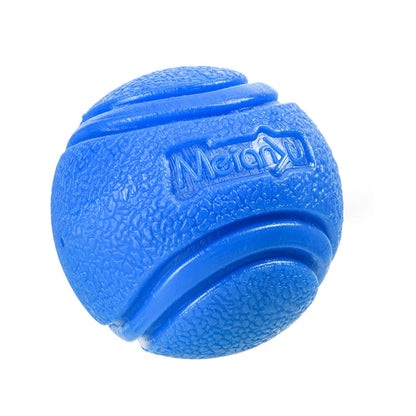 Durable rubber bouncing dog chew ball for fetch and chewing