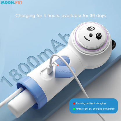 Adorable panda-shaped electric foam dispenser for pet bathing
