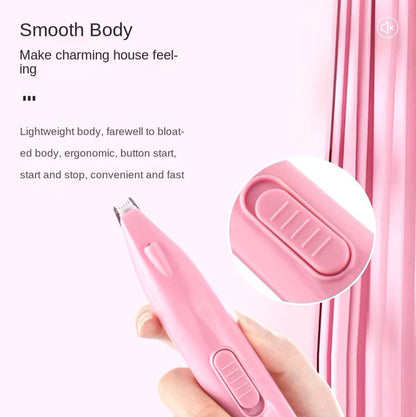 Professional electric dog hair trimmer with ergonomic handle for pet grooming