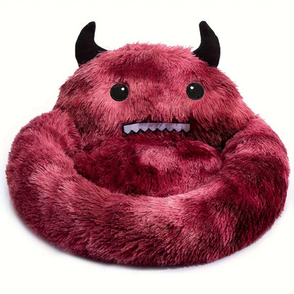 Festive warm bed mat for cats and small dogs with soft cushion