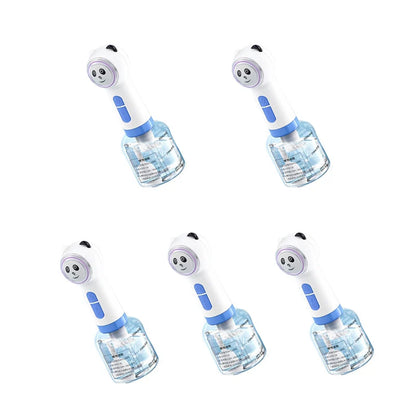 Adorable panda-shaped electric foam dispenser for pet bathing