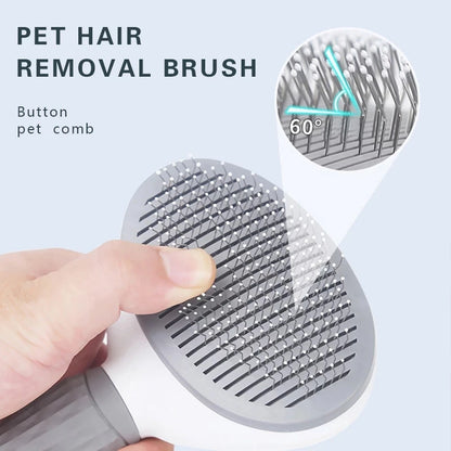 Stainless steel pet grooming brush needle comb for cats and dogs