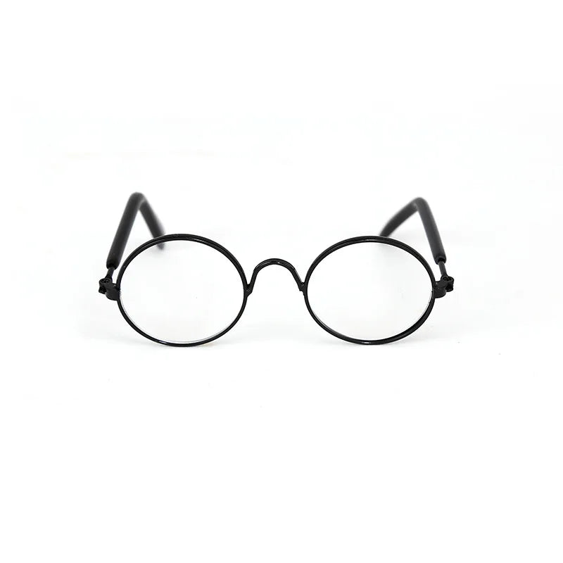 Vintage round sunglasses for cats and small dogs with reflective lenses