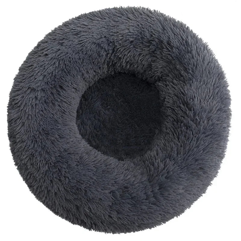 The Pet Paradise | Round Pet Bed (40-90cm) for Large and Medium Dogs - Super Soft Plush Cat Bed, Warm Winter Sleeping Bed