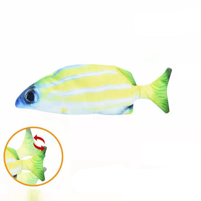 Interactive electric flopping fish cat toy with rechargeable battery