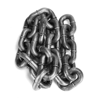 Dog wearing 1.5m Halloween plastic chain leash costume accessory