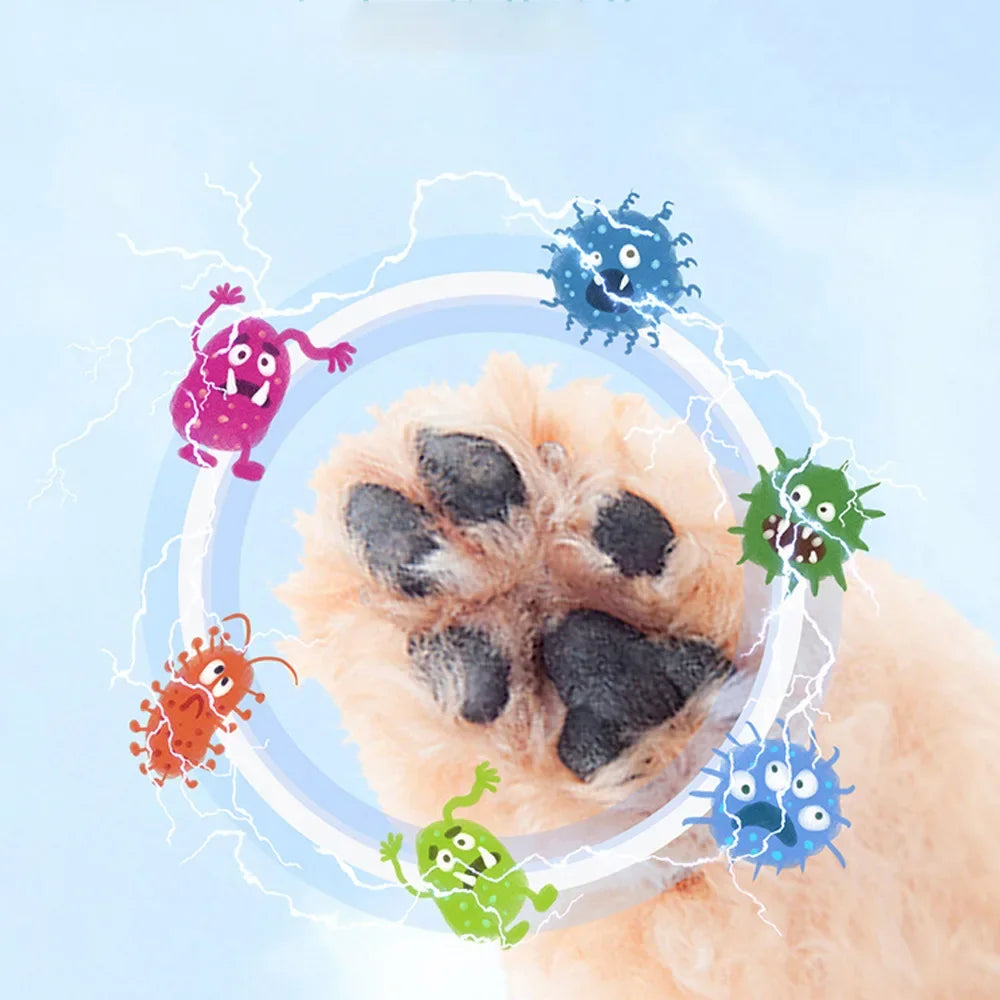 Soft silicone pet paw cleaner cup for cats and dogs, portable and easy to use for quick paw cleaning