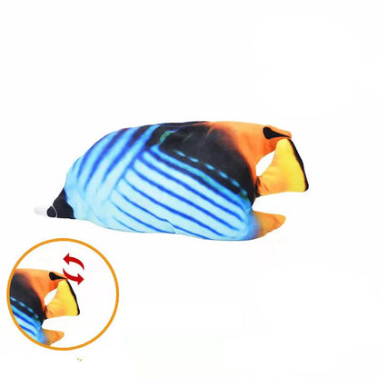 Interactive electric flopping fish cat toy with rechargeable battery