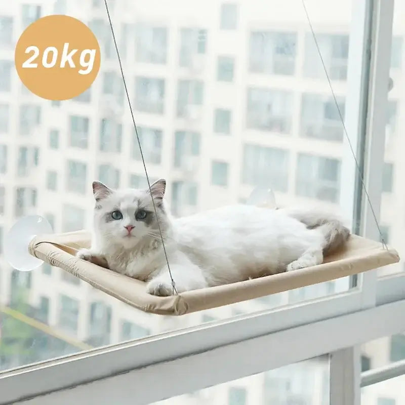 20KG pet cat hammock, hanging cat bed, sunny window seat for cats, comfortable cat climbing frame, removable washable cat hammock