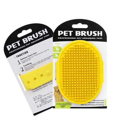 Pet Bath Massage Gloves for dogs and cats – Soft rubber grooming brush for shedding and relaxation