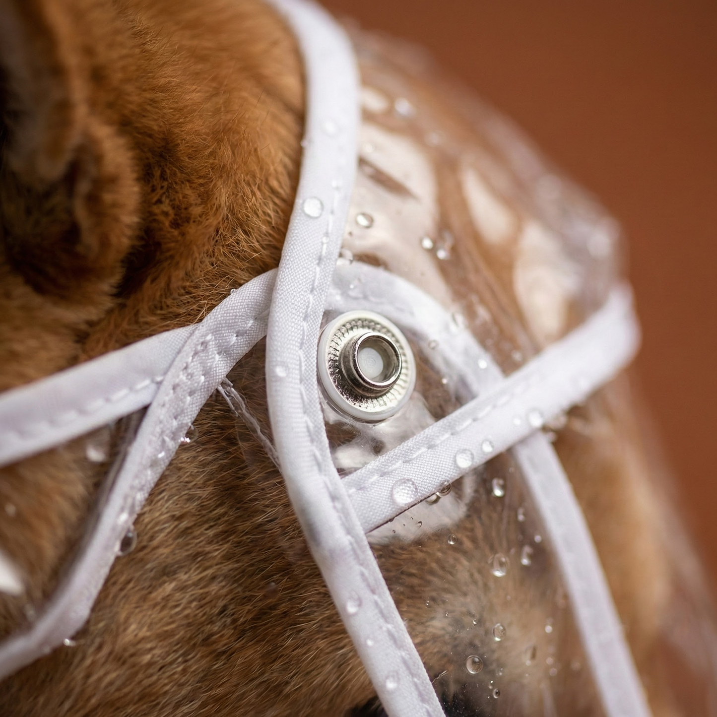 Imperméable transparent pour chien – Veste imperméable transparente pour promenades sous la pluie