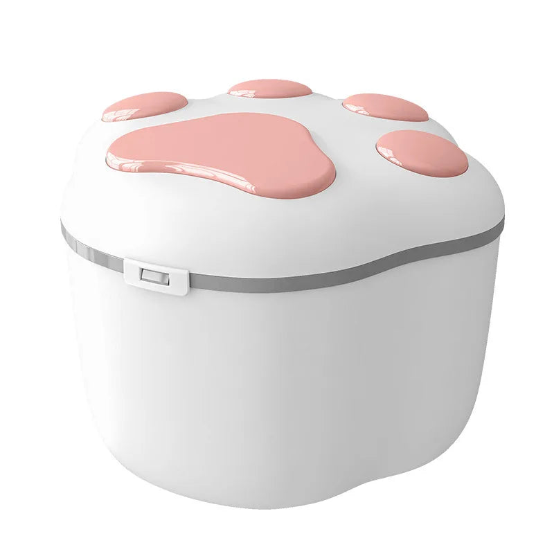 Moisture-proof and fresh-keeping pet food storage bucket, available in large and small sizes for cat and dog food, with multiple color options.